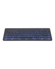 Gembird Tastatur Kabellos Slimline mit Bluetooth Technologie QWERTZ DE (KB-BTRGB-01-DE)
