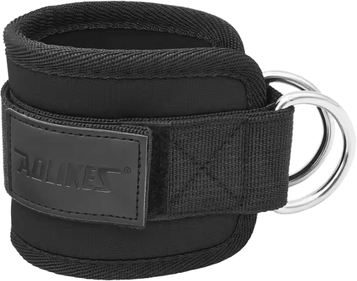 Inspire Curations AOLIKES Cable Ankle Straps Double D Ring Ankle Cuffs For Cable Machine For Glute, Leg & Lower Body Strength Training 1pcs Black