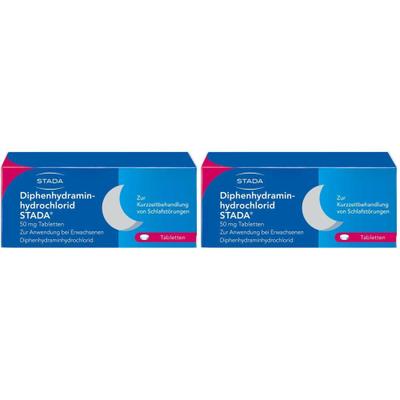 Diphenhydraminhydrochlorid Stada 50 mg Tabletten Doppelpack 2x20 St