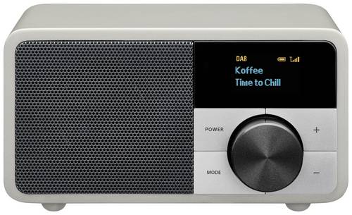 Sangean Genuine Mini DDR-7 Tischradio DAB+, UKW AUX, Bluetooth Silber