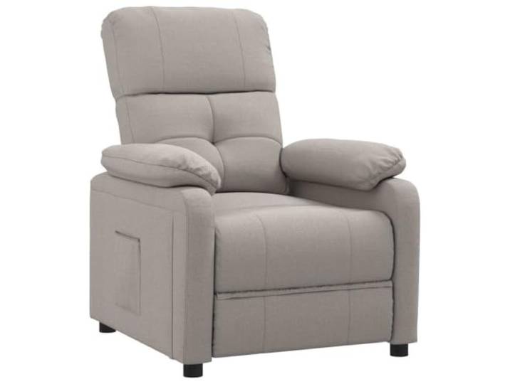 Heofavd Relaxsessel mit Liegefunktion 3 Positionen TV Sessel Stoff Taupe