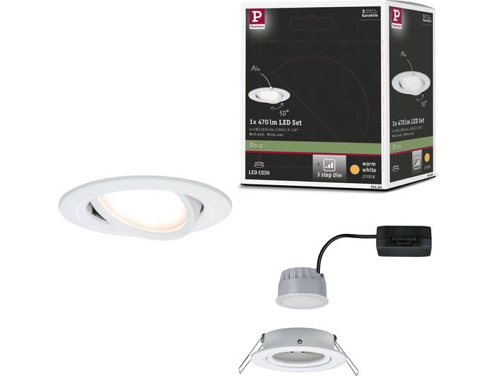 Paulmann Luminaire LED encastré Nova orientable