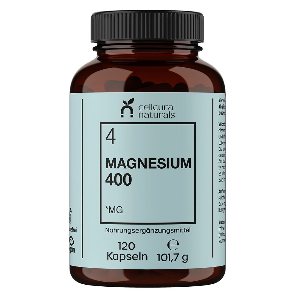 Cellcura Naturals Magnesium 400 vegan Kapseln 120 St