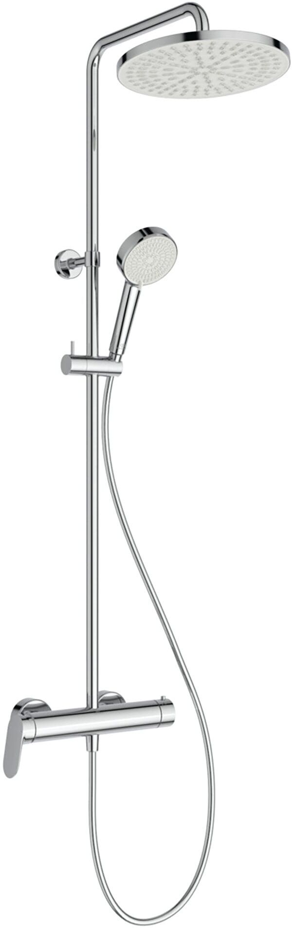 COLONNA DOCCIA IDEAL STANDARD CERAFLOW T25N CROMO 2 GETTI CON MISCELATORE MECCANICO
