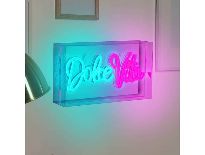 Näve LED-Wandlampe Dolce Vita, klar, 30x15 cm, Kunststoff USB RGB Vita, klar / transparent, für Wohn- / Esszimmer, Kunststoff, Junges Wohnen