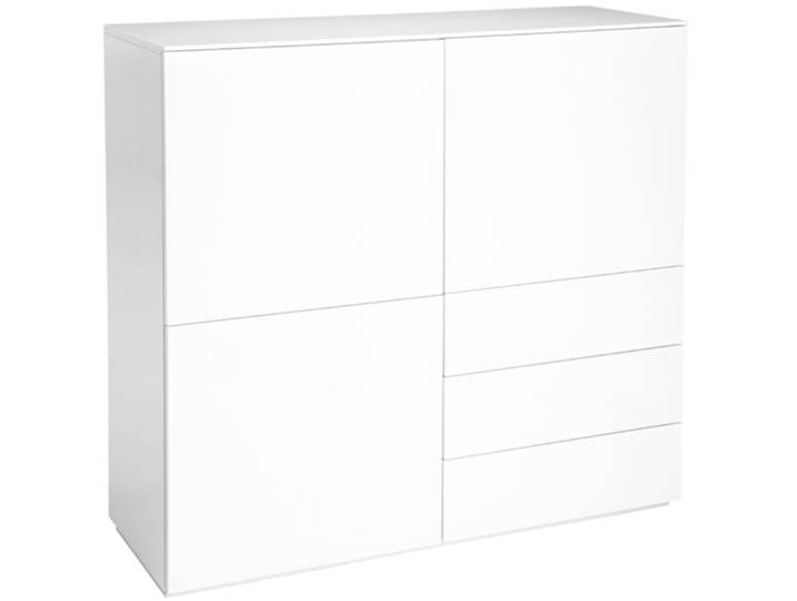 Highboard Miami Lack Hochglanz weiss Holzwerkstoff B 120 H 117 cm