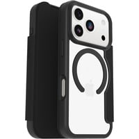 React Folio, Handyhülle transparent/schwarz, iPhone 17 Pro, MagSafe