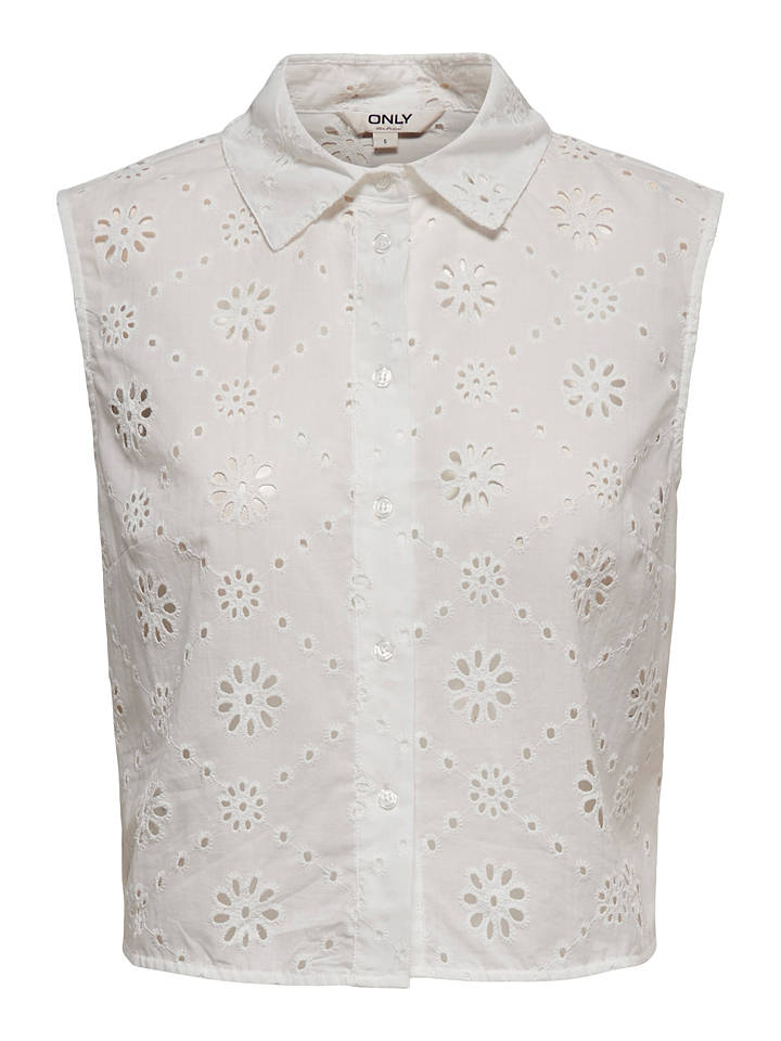 ONLY Bluse in Weiß - M
