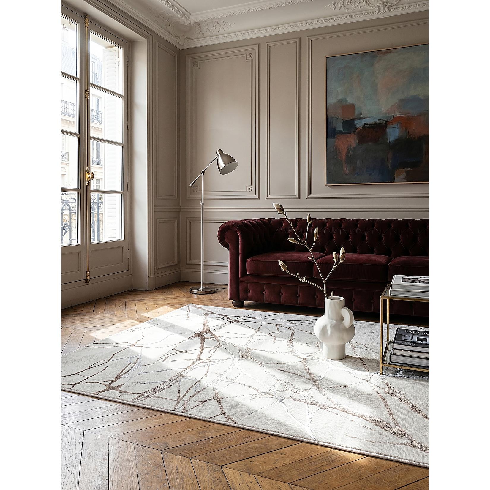 Teppich Polyester Creme 200x290 cm - KAVALA Kadima Design