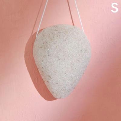 Inspired Finds Ultimate Clean Mini Konjac Cleansing Sponge Round Natural Exfoliator Puff For Facial Skin Care single Side Walnut