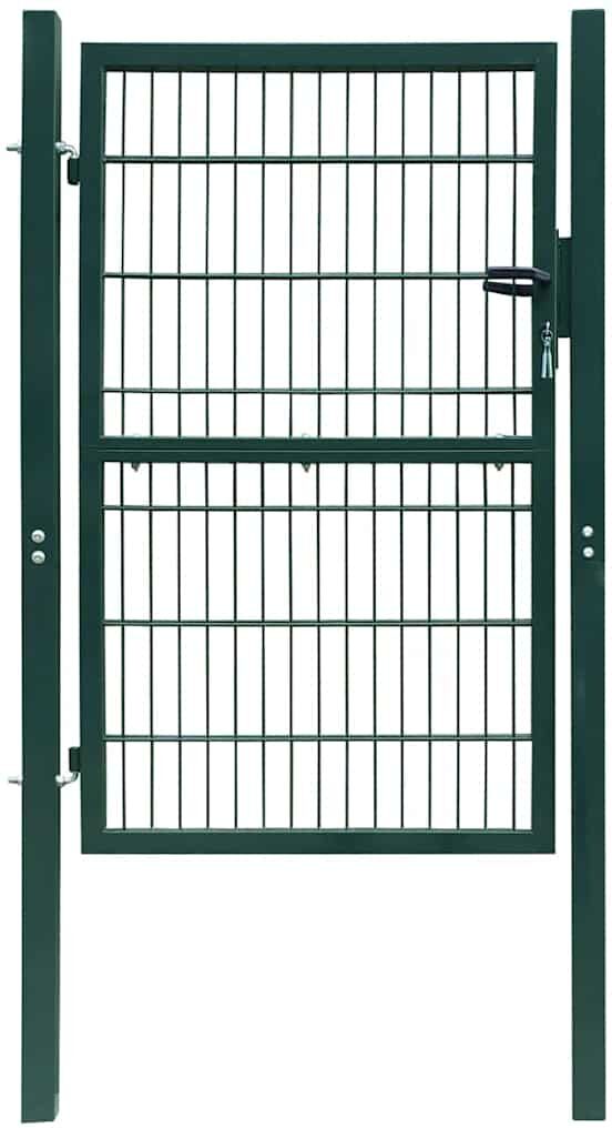 vidaXL Puerta de valla 2D (individual) Verde 100x120 cm Verde