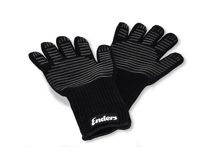 Grillhandschuhe ENDERS, schwarz, Aramid, Baumwolle, Topflappen, Grillhandschuhe