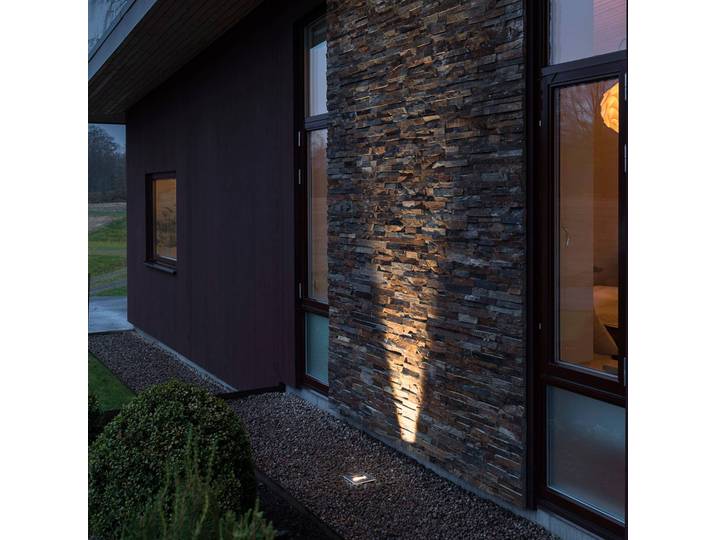 Konstsmide Malte LED-Bodeneinbauleuchtespot Abstrahlung flexibel 6W, alu / grau / zink, Edelstahl, Modern, Einbauleuchte