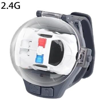 Discount Dollar Deals Children RC Car Mini Watch Toys With LED Lights, RC Car Toy, Watch Rabbit Crab Racing Toys For Girls Boys, Birthday white