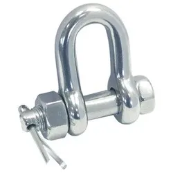 Rundschäkel mit Mutter und Splint, A4, Bolzen 19mm, Bügel 16mm
