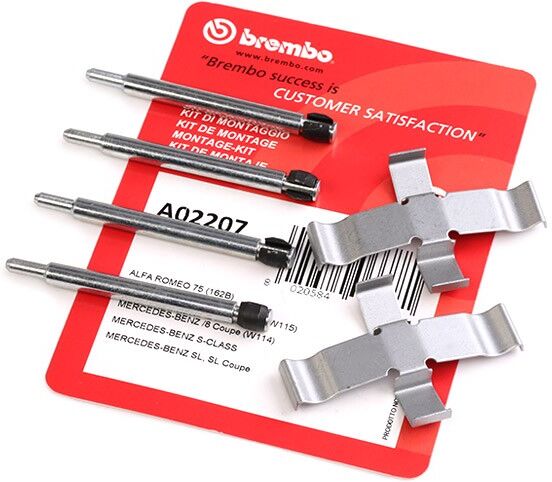 BREMBO A 02 207 Brake pad fitting kit