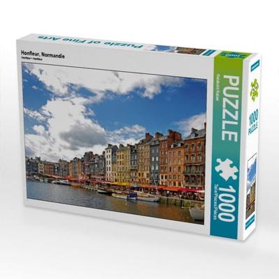 CALVENDO Puzzle Honfleur, Normandie | 1000 Teile Lege-Größe 64x48cm Foto-Puzzle für glückliche Stunden