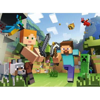 Kinderpuzzle 100 XXL Teile - Minecraft - Steve und Alex