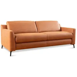 CASEDO Sofa Change A Mikrofaser Braun Cognac 212 cm