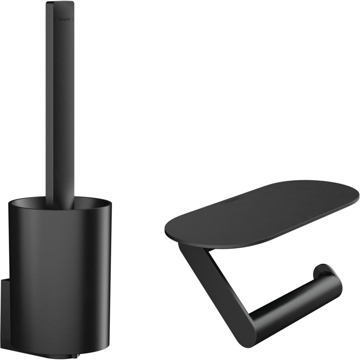 Hansgrohe Toilettenset WallStoris aus Kunststoff, mattschwarz (27969670)