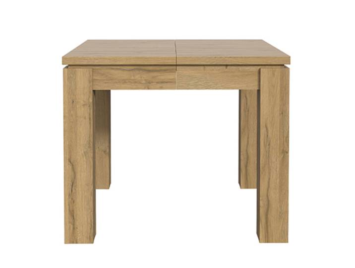 Table de repas carrée extensible Portland chene vieilli - Basika
