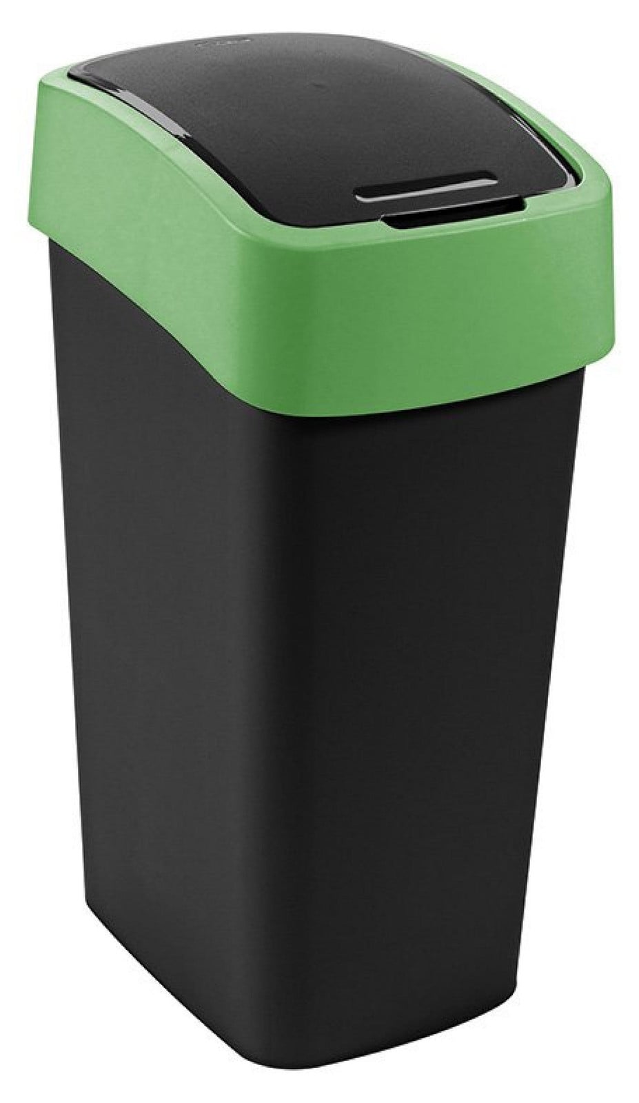 Curver Afvalbak FLIP BIN, 45 liter, zwart/groen