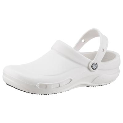 Berufsschuh CROCS "BISTRO" Gr. 41, weiß (weiß, sanftes weiß), 41, Croslite™, Schuhe, Clog, Clog für Gastronomie, Pflege, Krankenhaus mit geschlossenem Fußbereich
