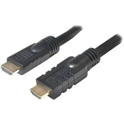 LogiLink HDMI Anschlusskabel HDMI-A Stecker, HDMI-A Stecker 15.00 m Schwarz CHA0015 4K UHD, vergoldete Steckkontakte HDMI-Kabel