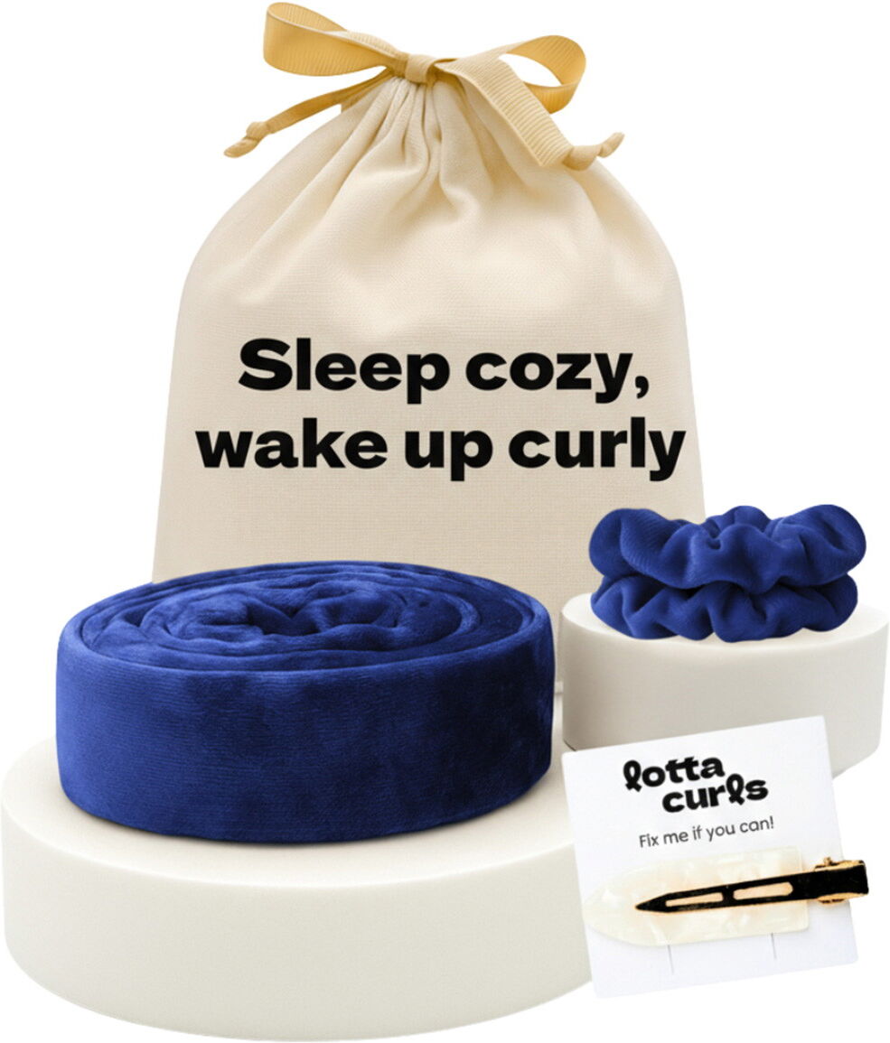 lotta curls Curling ribbon set deep blue