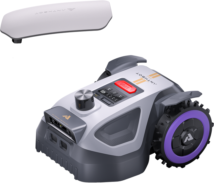 ANTHBOT M5 PRO Mähroboter ohne Begrenzungskabel bis 500 m²– HoloSense™ (LiDAR + RTK/NetRTK + KI)+ Kostenlose Garage