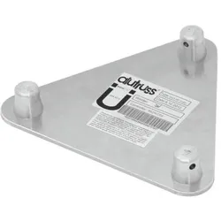Alutruss DECOLOCK Bodenplatte MALE, Montage Lichttechnik, Weiss