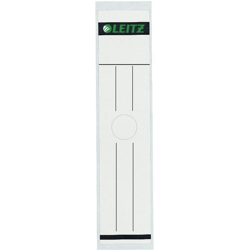 LEITZ 10 Ordneretiketten 6093 grau für 8,0 cm Rückenbreite