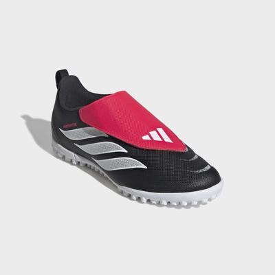 Fußballschuh ADIDAS PERFORMANCE "PREDATOR CLUB KINDER- FÜR ROLLRASEN MIT UMSCHLAGBARER ZUNGE", Herren, Gr. 30, pink (core schwarz, ftwr weiß, lucid rot), Synthetik, Schuhe Fußballschuh