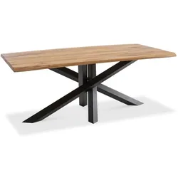 G+K Esstisch Hawai 200 x 100 cm Holz Braun Wildeiche