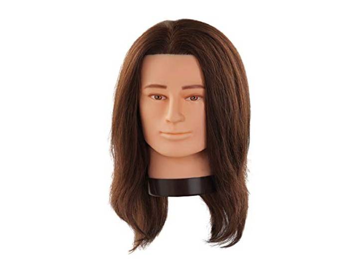 Comair 7000839 mannenoefenkop Simon zonder baard echt haar