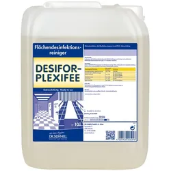 Flächendesinfektion Dr. Schnell Desifor Plexifee 10 L gebrauchsfertig, mikrobiozide Wirkung, Acrylglas geeignet
