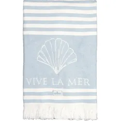 GreenGate Handtuch Viva La Mer, pale blue, 70x140cm