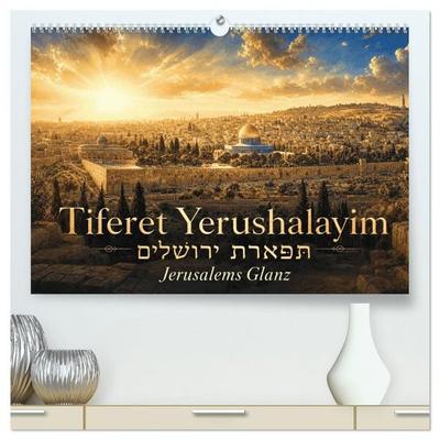 Jerusalems Glanz - Tiferet Jerushalajim (hochwertiger Premium Wandkalender 2027 DIN A2 quer), Kunstdruck in Hochglanz