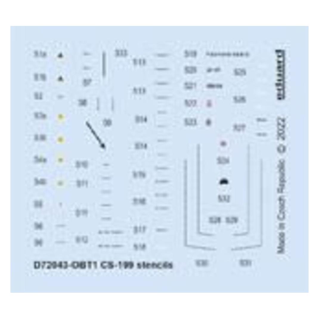 Eduard CS-199 stencils 1/72 (D72043)