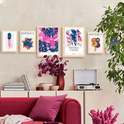 POSTER Set Mit 6 Blumen Botanische Galerie A3 & A4 Rahmenlos
