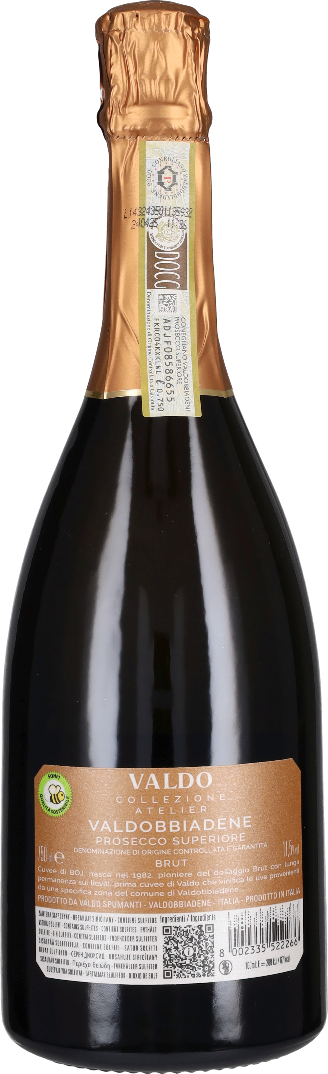 Prosecco di Valdobbiadene Superiore Brut 'Cuvée di Boj' Valdo