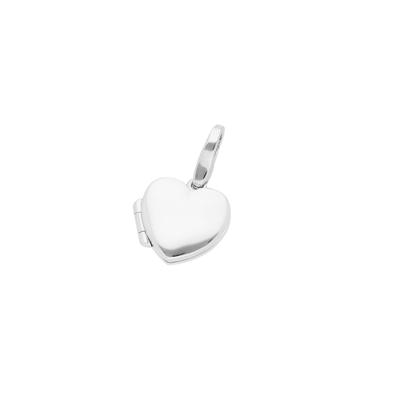 Charm Medaillon "Medaillon herzförmig, Silber 925", silber, GIORGIO MARTELLO MILANO, Charms, Damen, Silber 925 (Sterlingsilber)