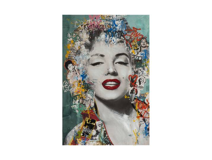 Handgemaltes Bild „Weiblicher Filmstar der 50er Jahre“ 80 x 120 cm Multicolor Crea Collection