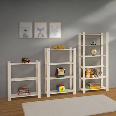 Furniture Dash   4 Shelf Slatted Storage Unit