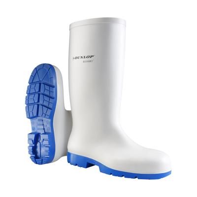 Gummistiefel DUNLOP "Acifort Classic+ safety", Damen, Gr. 35, weiß, Obermaterial: 100% Textilmaterial TEXMAT., Schuhe Gummistiefel