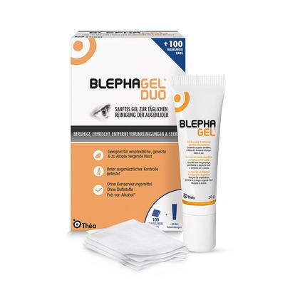 Blephagel Duo 30 g+Pads 1 St Kombipackung
