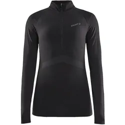 Craft, Damen, Funktionsshirt, Active Intensity Zip Longsleeve (M), Schwarz