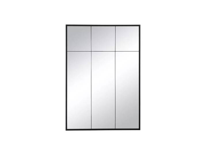 Vente-unique - Spiegel Fenster Industriell - Eisen - 105 x 150 cm - Schwarz - BELLAGIO, One Size