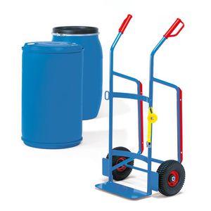 Fetra Sackkarre Fasskarre, 2080, Vollgummireifen f. 120-220l Fässer Tragkraft 250kg