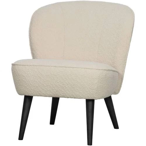 WOOOD Sara Fauteuil Bouclé - Beige - B/D/H: 59 x 71 x 70 cm
